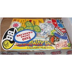 OIL FIELD STICKERS+OTHER COLLECTOR STICKERS