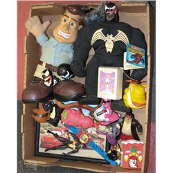 COLLECTOR TOY LOT-VENOM, SPIDERMAN, CARS, SNOOPY