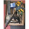 Image 1 : TOOLS+ACCESSORIES LOT - HAMMERS, SAW, CLAMPS,SNIPS