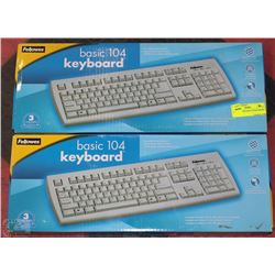 LOT OF 2 NEW BASIC 104 KEYBOARD