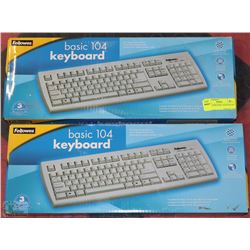 LOT OF 2 NEW BASIC 104 KEYBOARD