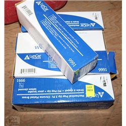 LOT OF 5 MECHANICAL POP-UP 3PC. CHROME PLATED