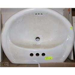 NEW OVAL PORCELAIN SINK