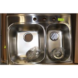 BLANCO STAINLESS STEEL DOUBLE SINK ON CHOICE