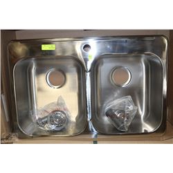 BLANCO STAINLESS STEEL DOUBLE SINK ON CHOICE