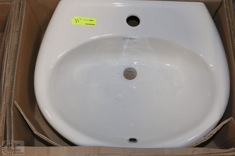WESTERN PORCELAIN PEDESTAL SINK