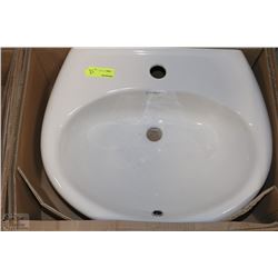 WESTERN PORCELAIN PEDESTAL SINK
