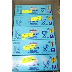 LOT OF 5 BOXES OF 100 MEDIUM SIZE 7.5 POWDER FREE