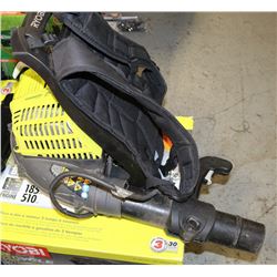 RYOBI 2 CYCLE GAS PACK BACK BLOWER AS IS ON CHOICE