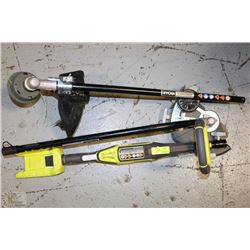 RYOBI 40 VOLT ELECTRIC TRIMMER AND EDGER-WORKS