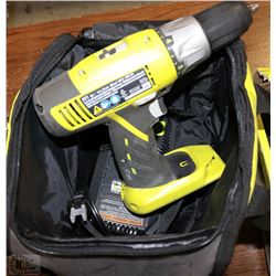 RYOBI 18 VOLT CORDLESS DRILL NO BATTERY WITH