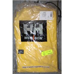HELLY HANSEN YELLOW HOODED JACKET SIZE 3XL