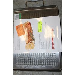 KITCHEN AID LARGE STAINLESS STEEL GRILL TOPPER