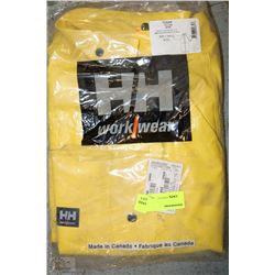 HELLY HANSEN SIZE XL YELLOW SUPERVISORS COAT