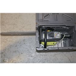 RYOBI GAS CHAINSAW IN CASE- AS IS PULL START BROKN