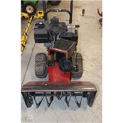 GAS SNOW BLOWER WITH ELECTRIC START