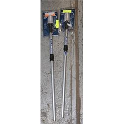 PAIR OF TELESCOPING POLE LIGHTS