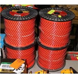 4 ROLLS OF ECHO NYLON LINE .130" THICK X 750'