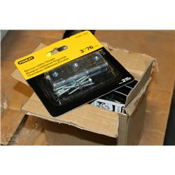 BOX OF 5 STANLEY UTILITY HINGES-ON CHOICE
