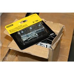BOX OF 5 STANLEY UTILITY HINGES-ON CHOICE