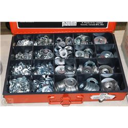 PAPCO PLAIN STEEL WASHERS IN ORGANIZER CASE