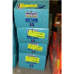 4 BOXES OF 100 SIZE XL NITRILE GLOVES-ON CHOICE