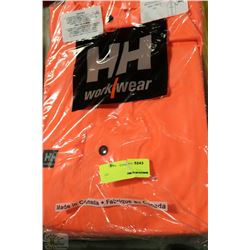 HELLY HANSEN SIZE LARGE SUPERVISORS RAIN COAT