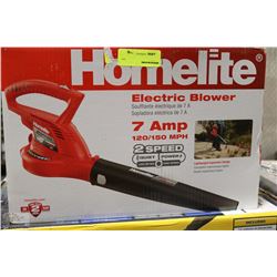 HOMELITE 7 AMP ELECTRIC BLOWER ON CHOICE