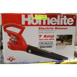HOMELITE 7 AMP ELECTRIC BLOWER ON CHOICE