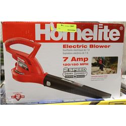 HOMELITE 7 AMP ELECTRIC BLOWER ON CHOICE