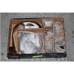 DELTA STAINLESS 2 HANDLE DECK MOUNT ROMAN TUB