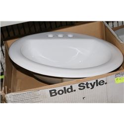 KOEHLER 3 HOLE DROP IN SINK ON CHOICE