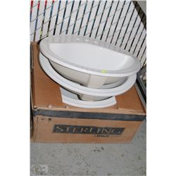 3 PREVIOUSLY INSTALLED STERLING DROP IN SINKS