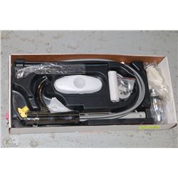 MOEN STAINLESS STEEL LAVATORY LEVER FAUCET ON