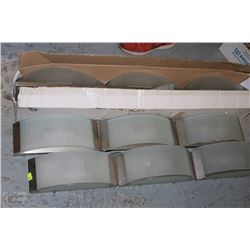 3 OPEN TRIPLE LIGHT FIXTURES