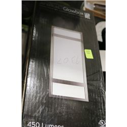 PAIR OF STAINLESS STEEL LED GLOW BOXES