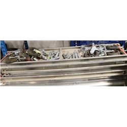 LARGE ASSORTMENT OF SCAFFOLDING INCLUDES 8 SIDE