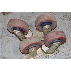 SET OF 4 HEAVY DUTY CASTORS -ON CHOICE