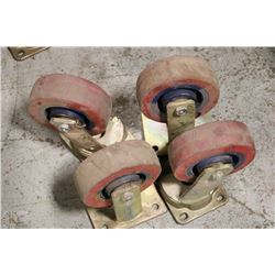 SET OF 4 HEAVY DUTY CASTORS -ON CHOICE