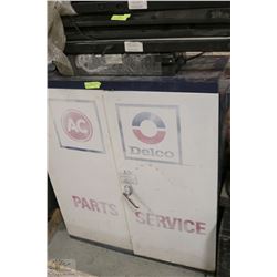 DELCO STORAGE BOX WITH SHELVES