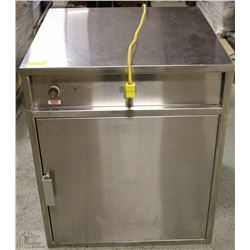 WARMING CABINET STAINLESS STEEL 29"X29"