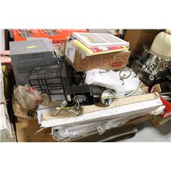 PALLET OF ASSORTED LIGHTING,STEREO \& LOCK SETS