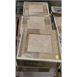 BOX WITH 11-13.1" X 13.1" IVORY CERAMIC TILE X 10