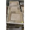 Image 1 : BOX WITH 11-13.1" X 13.1" IVORY CERAMIC TILE X 10