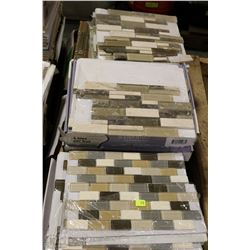 3 STACKS OF ASSORTED MOSAIC TILE