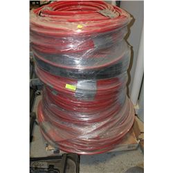 PALLET OF RED PVC PLUMBERS PIPING