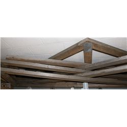 STACK OF 7 ROOF TRUSSES