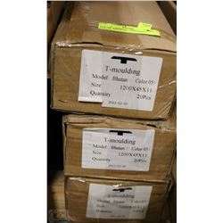 LOT OF 3 BOXES T-MOULDING , COLOR: BHUTAN