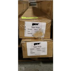 LOT OF 2 BOXES STAIR NOSE COLOR: BHUTAN