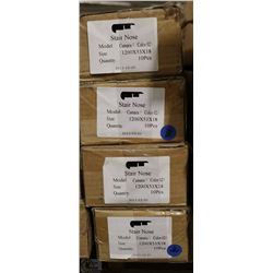 LOT OF 4 BOXES STAIR NOSE COLOR: CUMARU